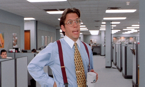 Gary from Office Space as a boss battle enemy